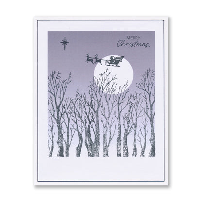 Barbara's Dotted Tree Canopy Scene A4 Square Stamp Set