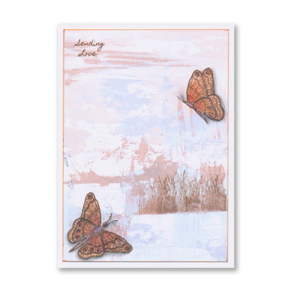 Barbara's Dotted Butterflies A5 Stamp Set