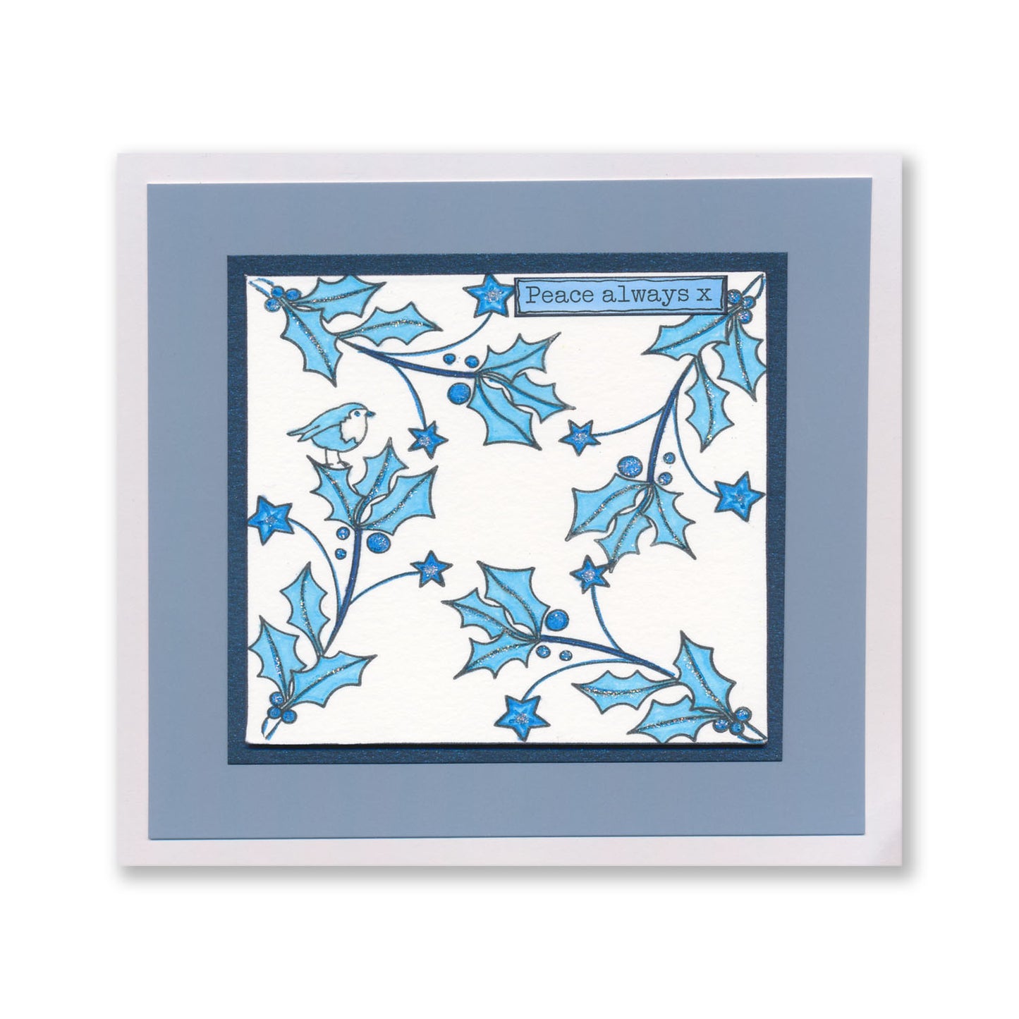 Barbara's SHAC Holly Framer A5 Square Stamp Set