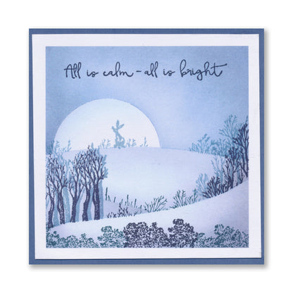 Barbara's Dotted Tree Canopy Scene A4 Square Stamp Set