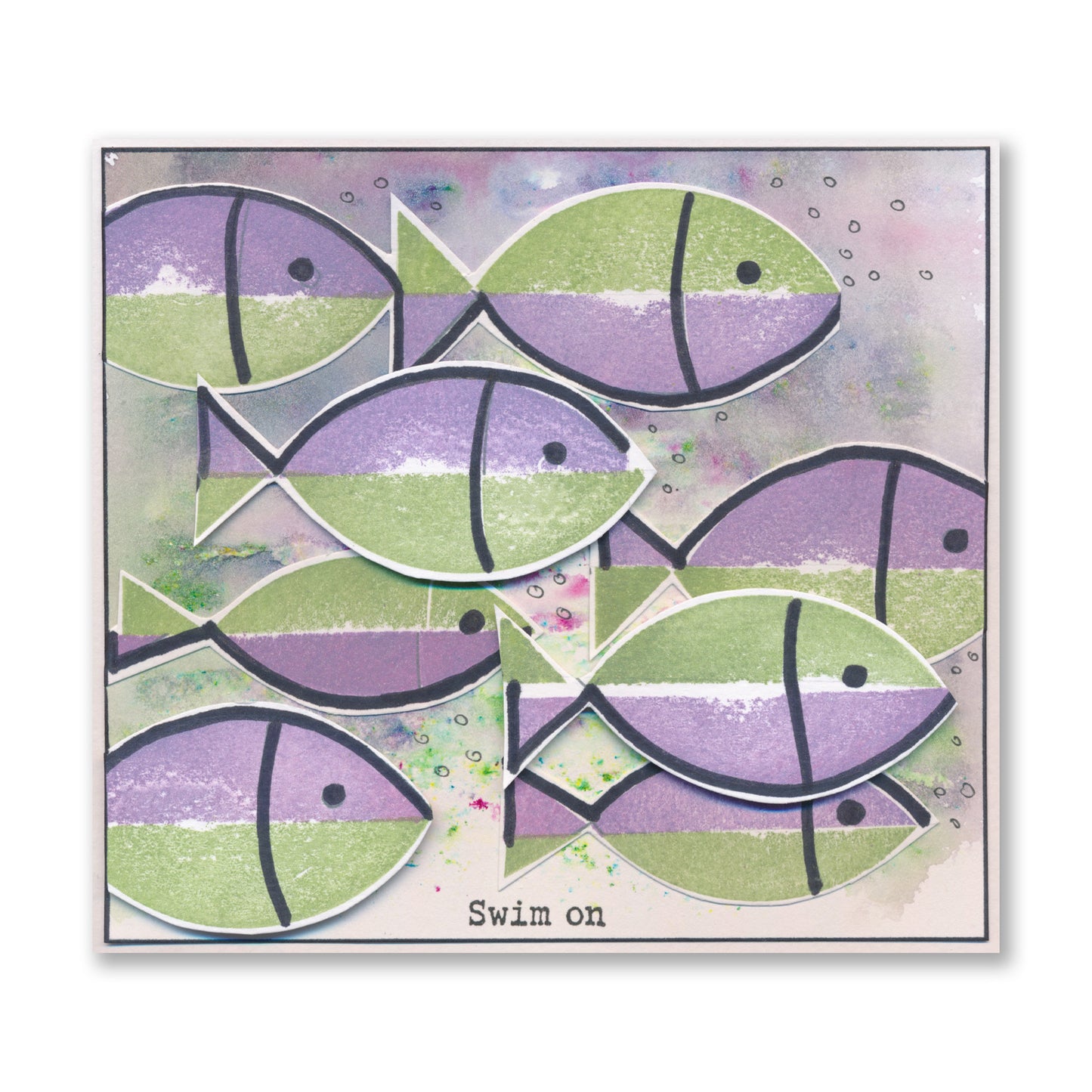 Barbara's SHAC Fish Infill A5 Stamp Set