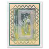 Barbara's SHAC Snowdrop & Tulip Floral Panels A5 Square Groovi Plate Duo