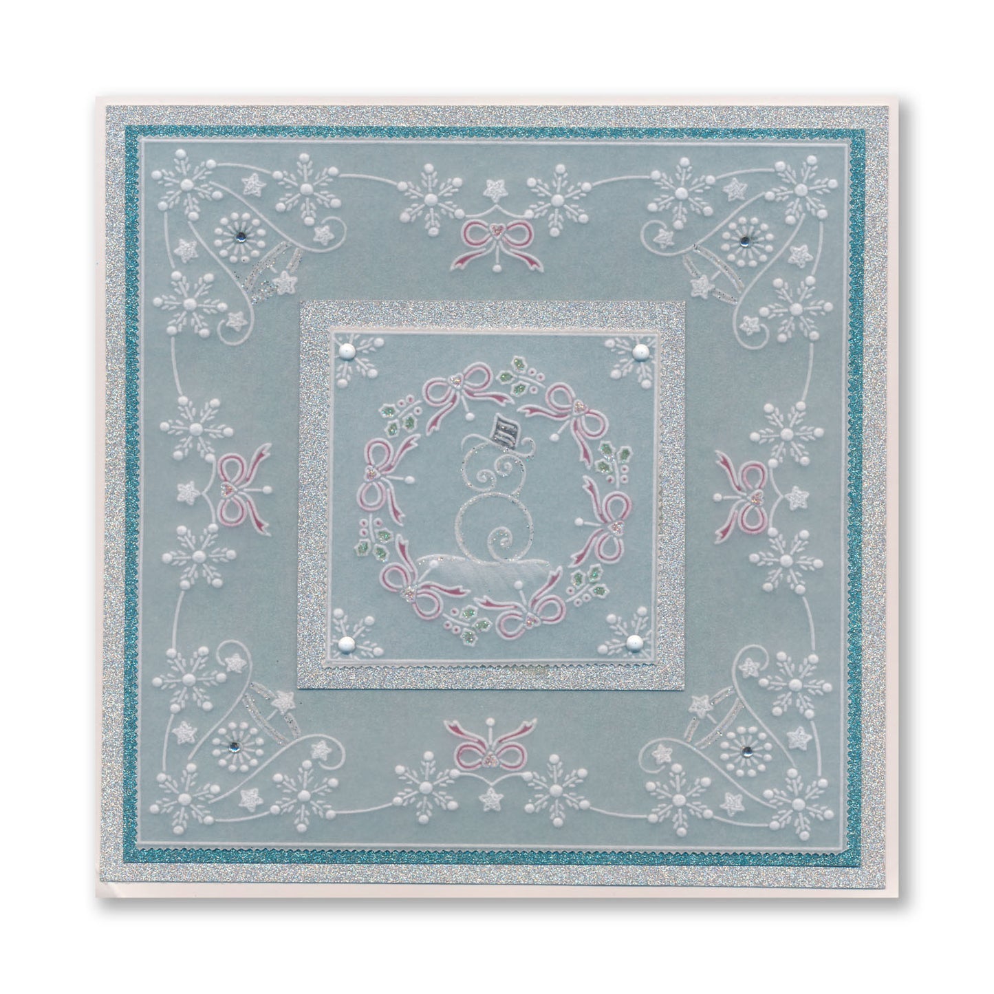 Tina's Christmas Parchlets A6 Square Groovi Plate Collection