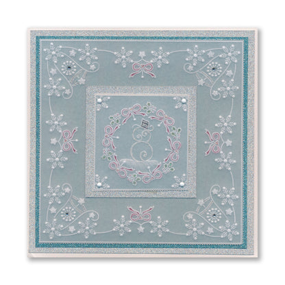 Tina's Christmas Parchlets A6 Square Groovi Plate Collection