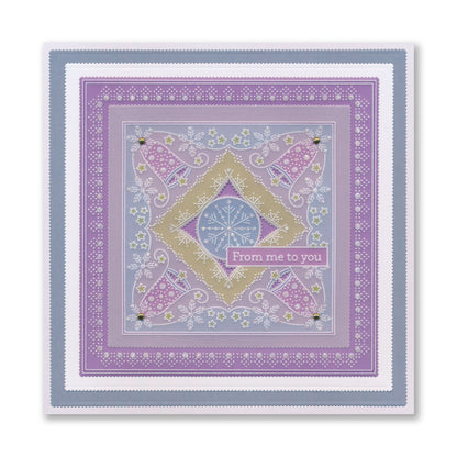Tina's Christmas Parchlets A6 Square Groovi Plate Collection