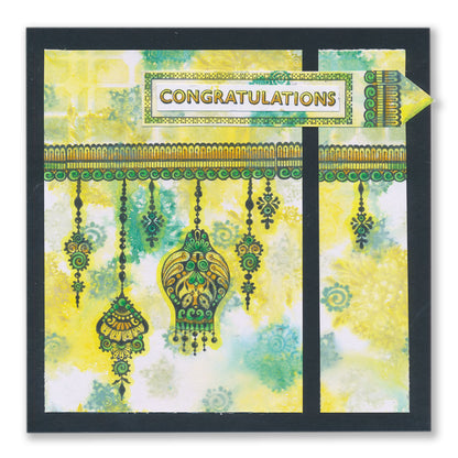 KISS by Clarity - Tina's Happy Birthday Henna A5 Stamp Set