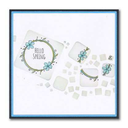 KISS by Clarity - Spring Tags & Frames A6 Stamp Set