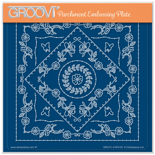 Jazz's Spring Daffodils Frame A5 Square Groovi Plate