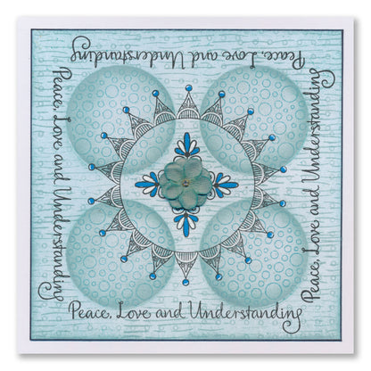 Barbara's SHAC Spring & Summer Mandala Rings A5 Stamp & Mask Set