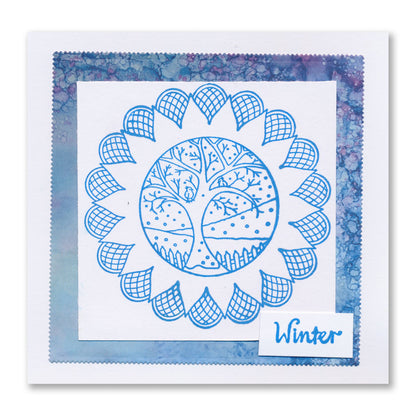 Barbara's SHAC Spring & Summer Mandala Rings A5 Stamp & Mask Set