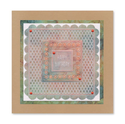 Jazz's Happy Birthday Toppers & Tags A4 Square Groovi Plate