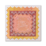 Nested Squares Lace Fancy Frames A5 Square Groovi Plate