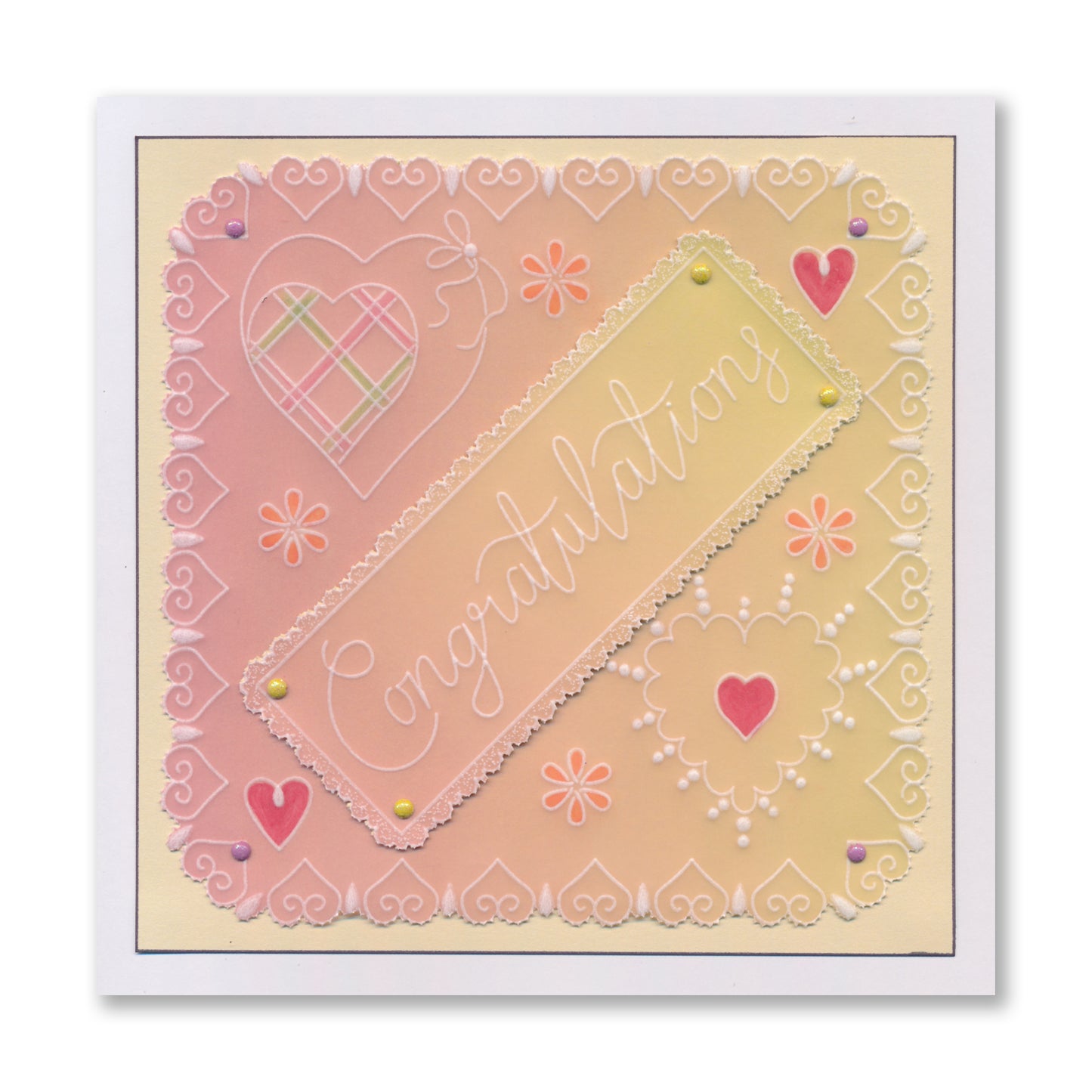 Ribbon Sentiments A6 & Spacer Groovi Plate Duo