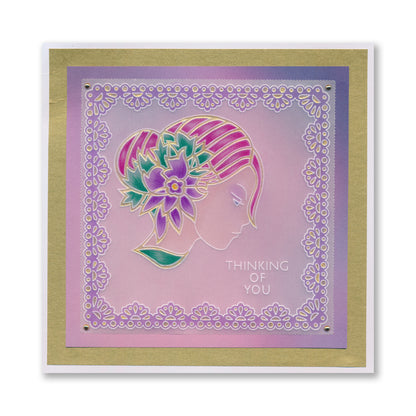 Fleur Cameo A6 Square Groovi Plate