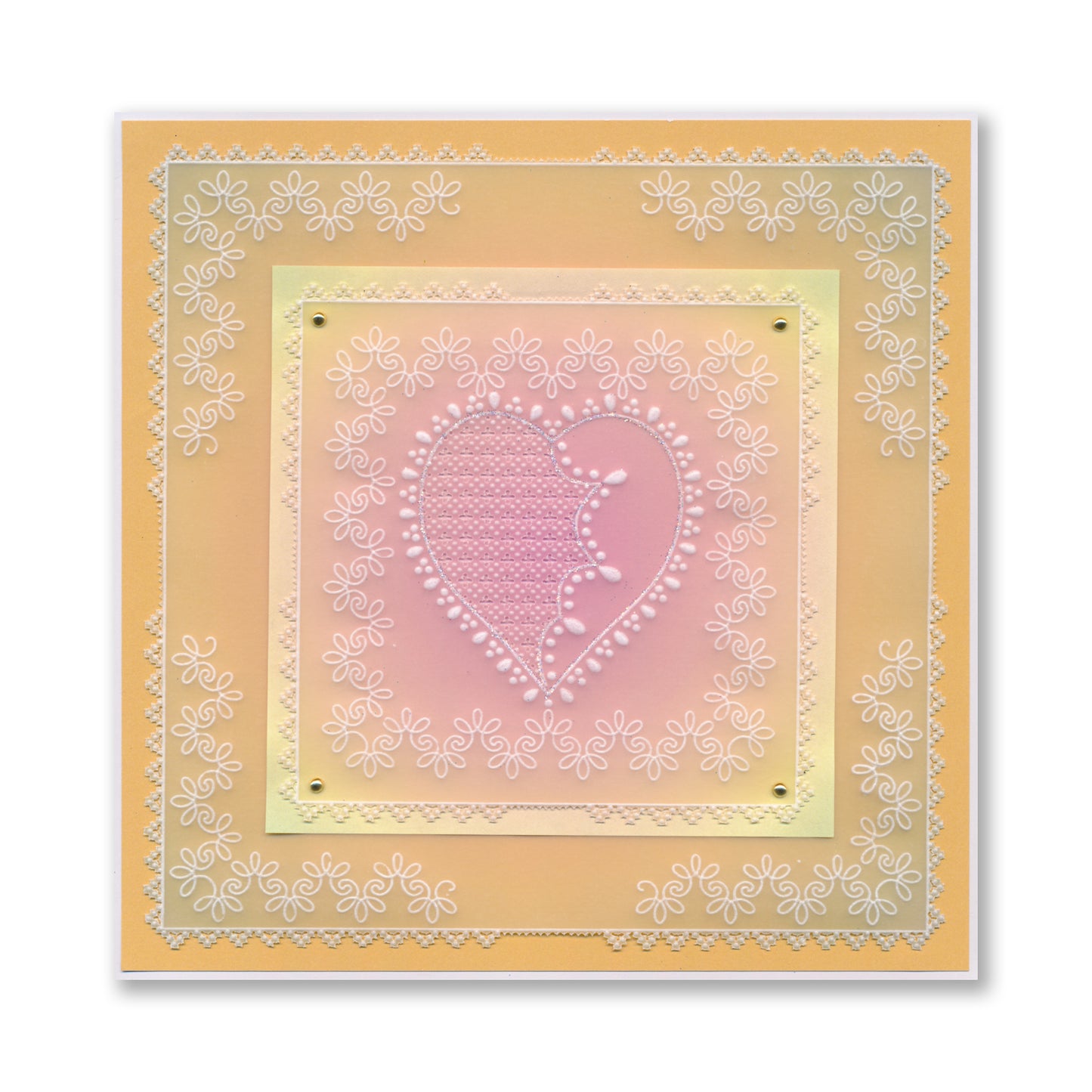 Nested Squares Lace Fancy Frames A5 Square Groovi Plate