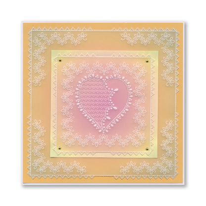 Nested Squares Lace Fancy Frames A5 Square Groovi Plate