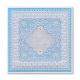 Bijou Ribbon Sentiments A6 Groovi Plate