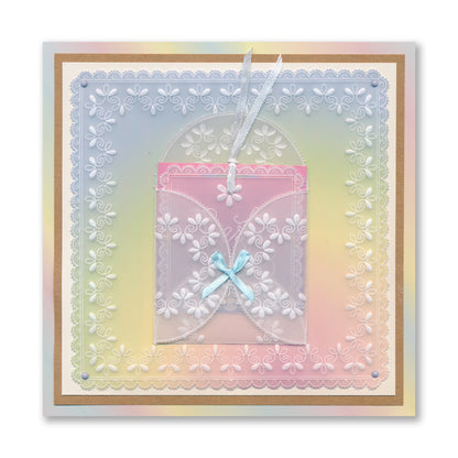 Nested Squares Lace Fancy Frames A5 Square Groovi Plate