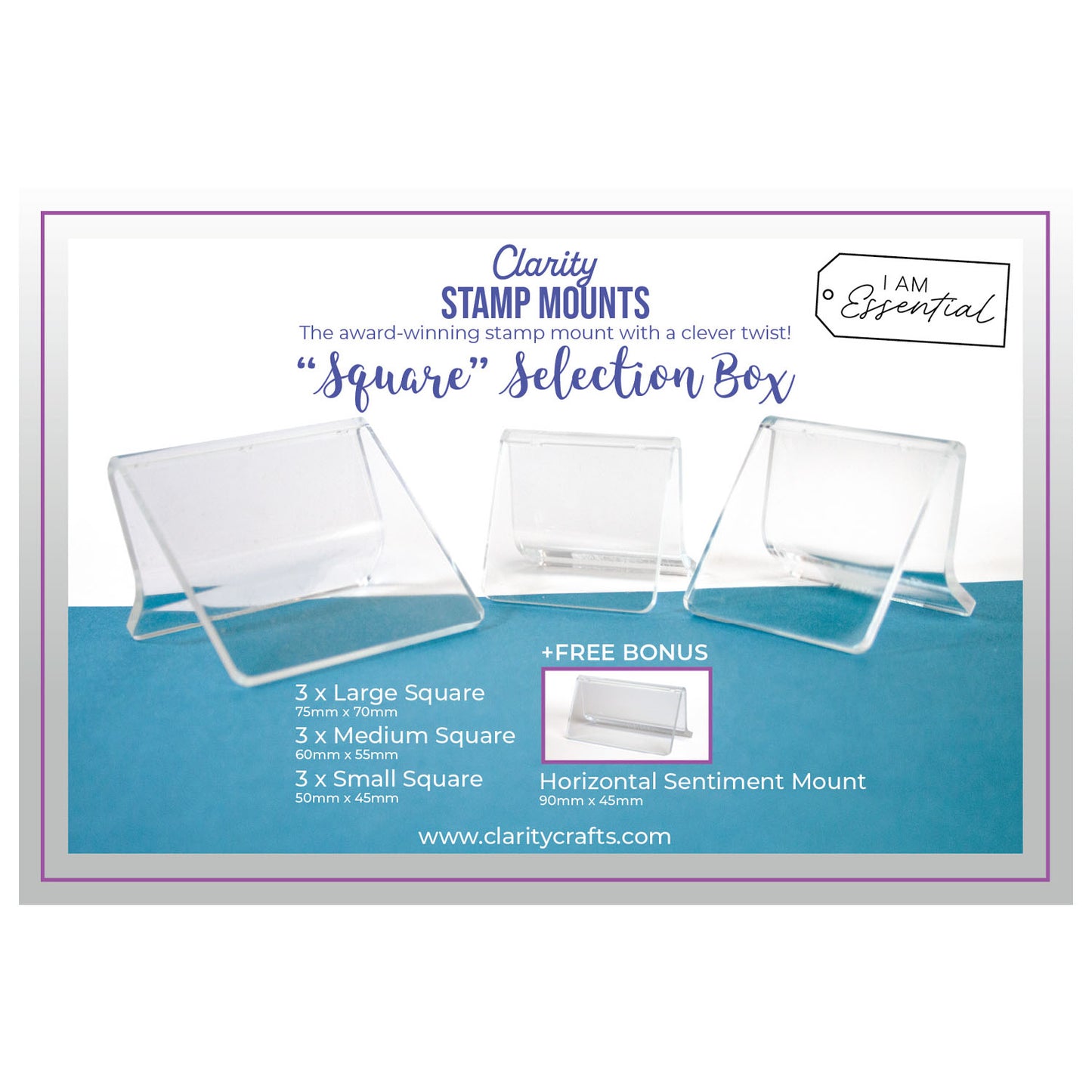 Clarity Stamp Mounts "Square" Selection Box
