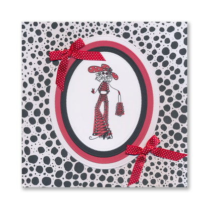 Barbara's SHAC Hippie Chicks A4 Stamp Set & A5 Groovi Plate