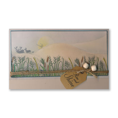 Honesty & Logs A6 Stamp & Mask Set