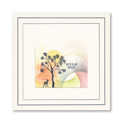 Highlands - Treescape A6 Square Stamp & Mask Set