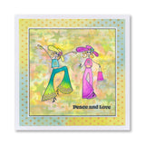 Barbara's SHAC Hippie Chicks A4 Stamp Set