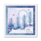 Woodland - Treescape A6 Square Stamp & Mask Set