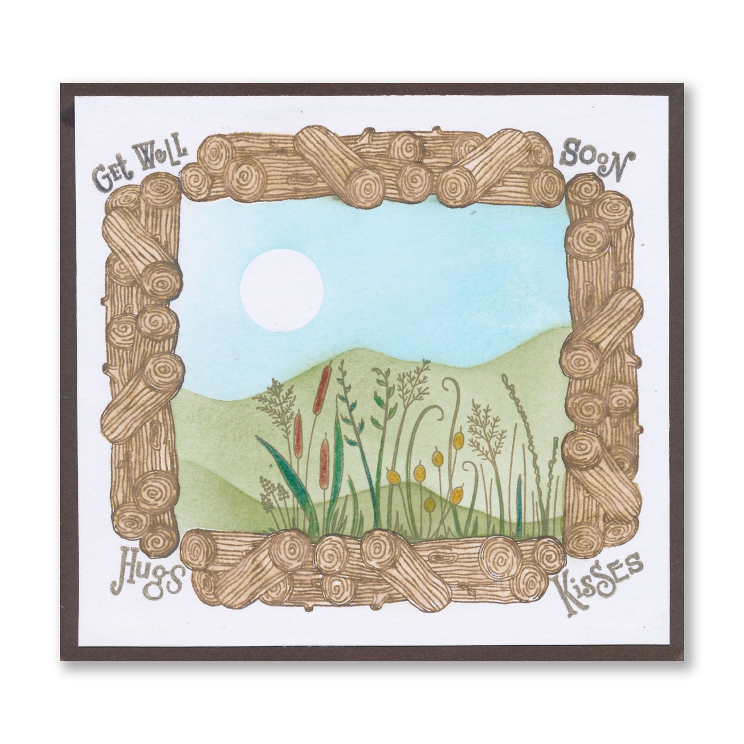 Honesty & Logs A6 Stamp & Mask Set