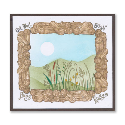 Honesty & Logs A6 Stamp & Mask Set