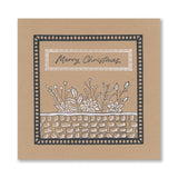 Holly & Cobblestone Wall A6 Stamp & Mask Set