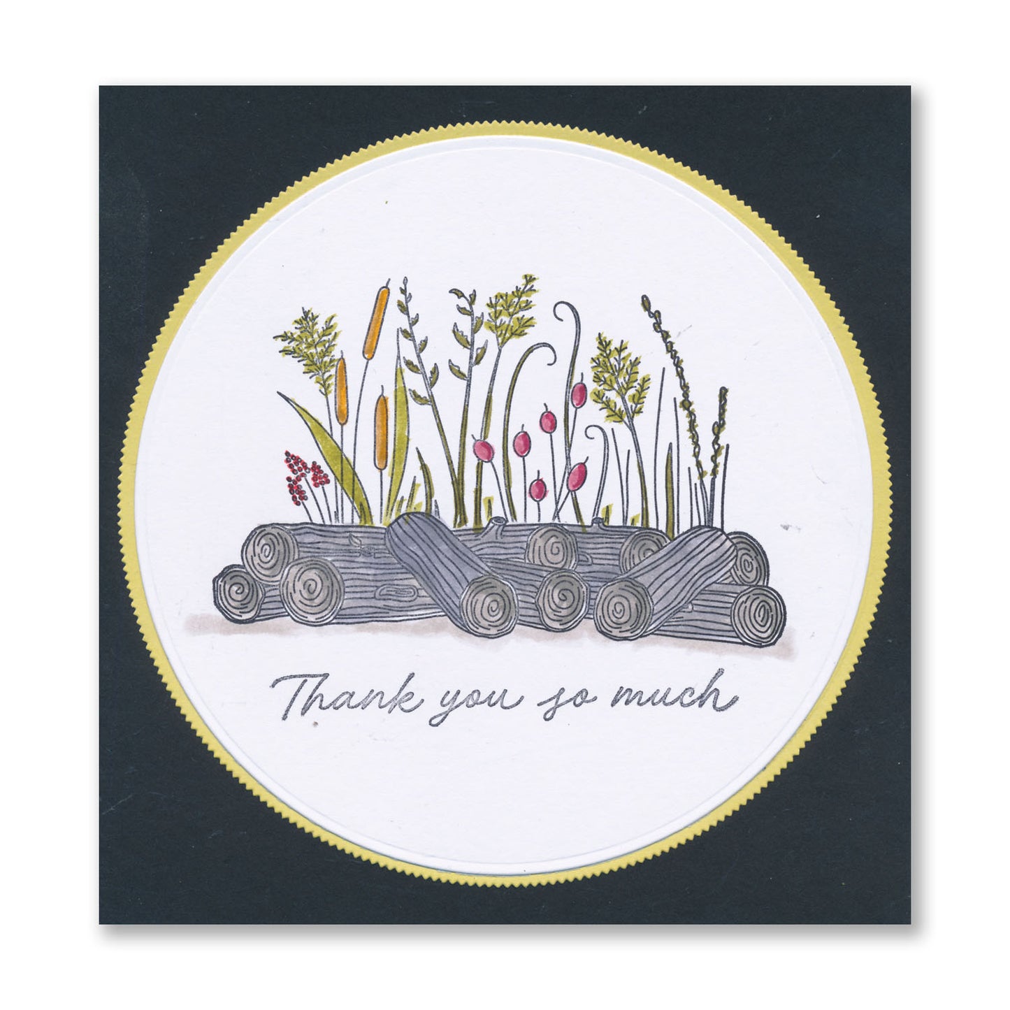 Honesty & Logs A6 Stamp & Mask Set