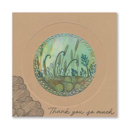 Honesty & Logs A6 Stamp & Mask Set