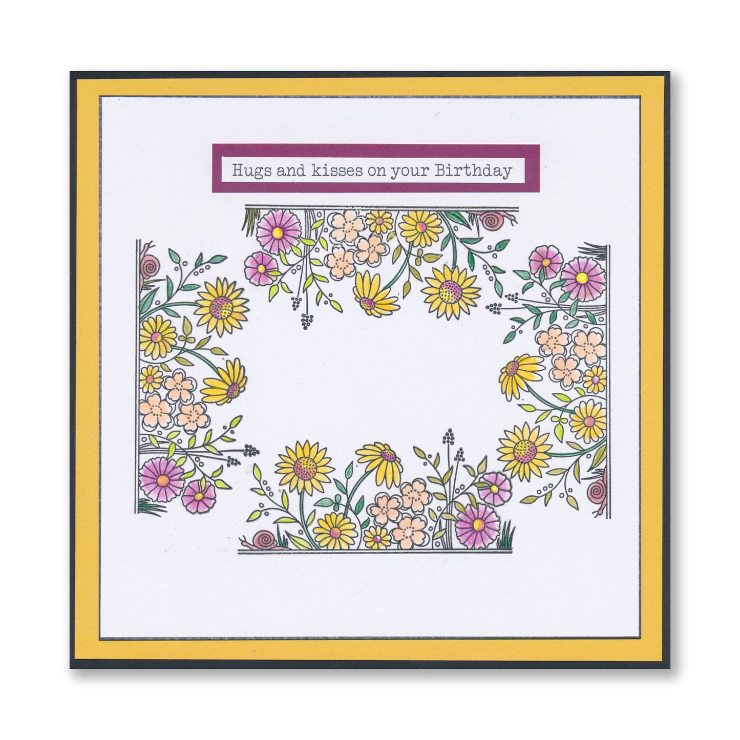 Daisy & Grass A6 Stamp & Mask Set