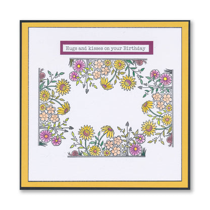 Daisy & Grass A6 Stamp & Mask Set