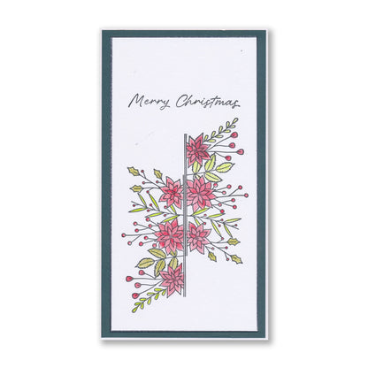 Holly & Cobblestone Wall A6 Stamp & Mask Set