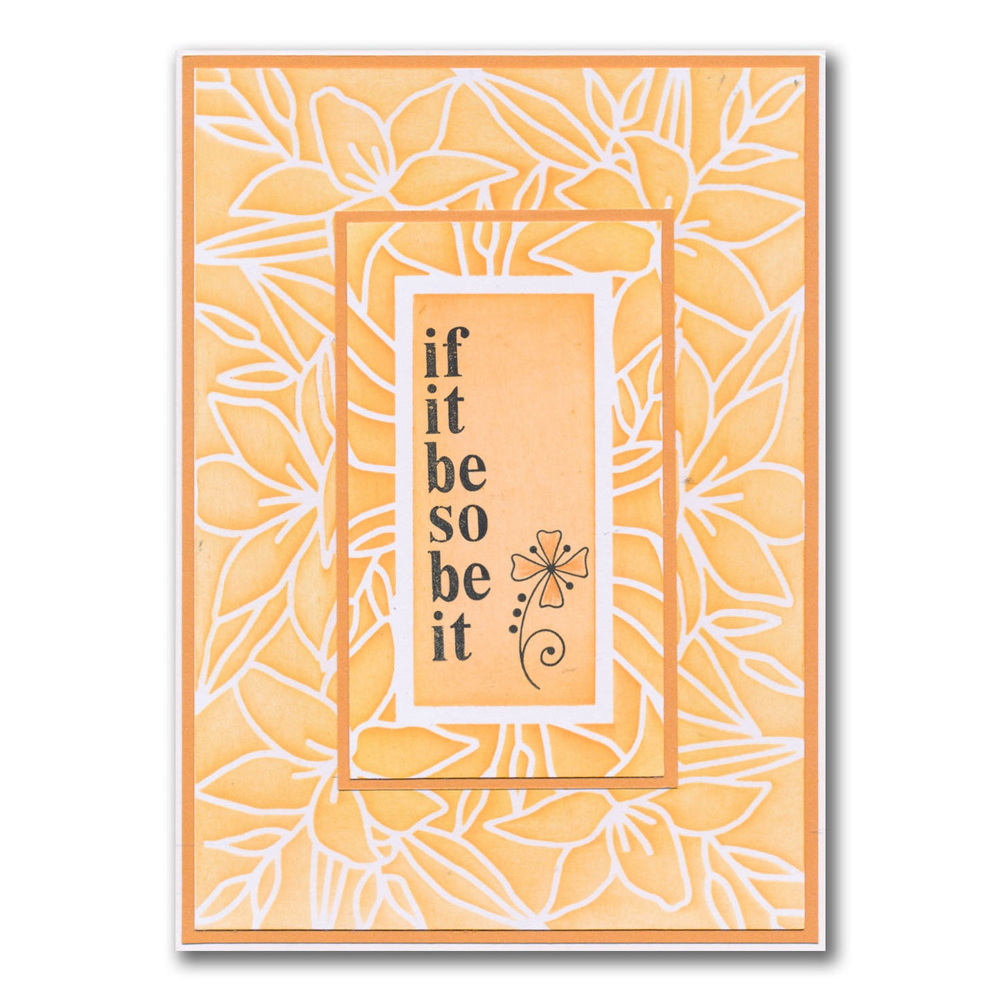 Set 1 - Quotes - One Day at a Time - A5 Square Stamp Set