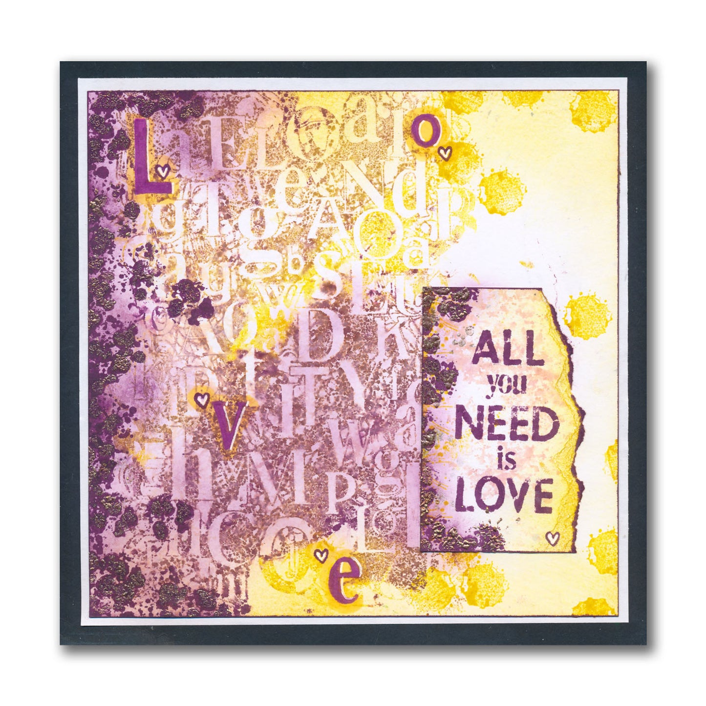 Set 1 - Quotes - One Day at a Time - A5 Square Stamp Set