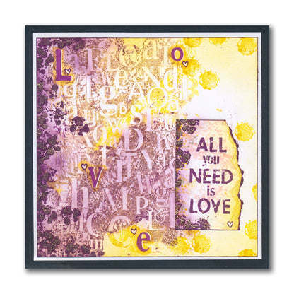 Set 1 - Quotes - One Day at a Time - A5 Square Stamp Set