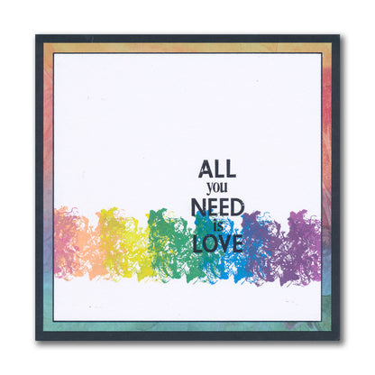 Set 1 - Quotes - One Day at a Time - A5 Square Stamp Set