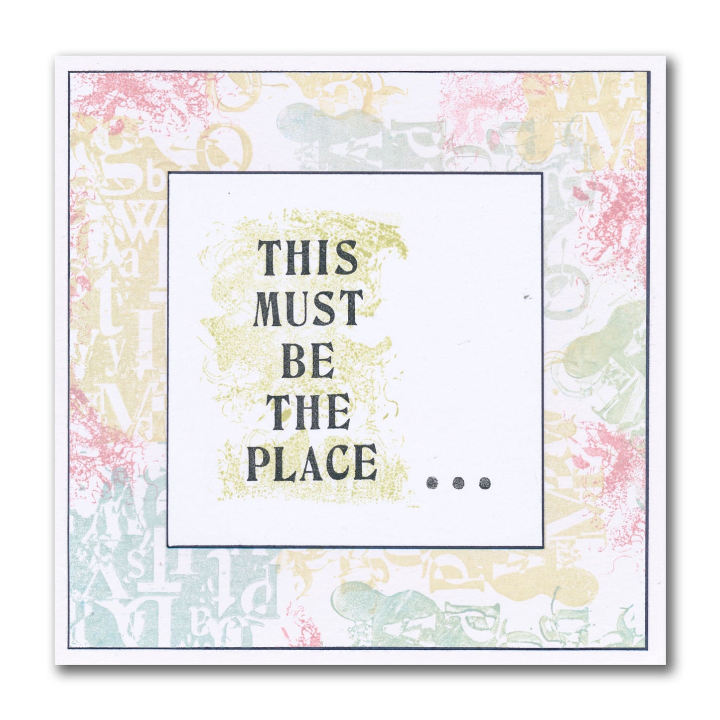 Set 2 - Quotes - Home Sweet Home - A5 Square Stamp Set