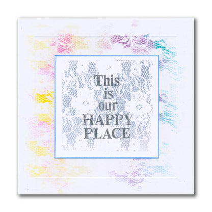 Set 3 - Quotes - Our Happy Place - A5 Square Stamp Set