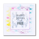 Our Happy Place - Slow Down with Clarity Quotes Set 3 A5 Square Stamp Set