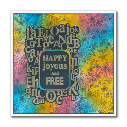 Set 3 - Quotes - Our Happy Place - A5 Square Stamp Set
