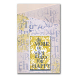 Our Happy Place - Slow Down with Clarity Quotes Set 3 A5 Square Stamp Set