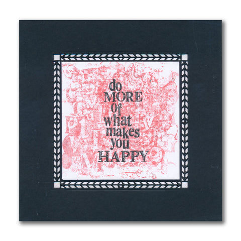 Our Happy Place - Slow Down with Clarity Quotes Set 3 A5 Square Stamp & Postcards Duo