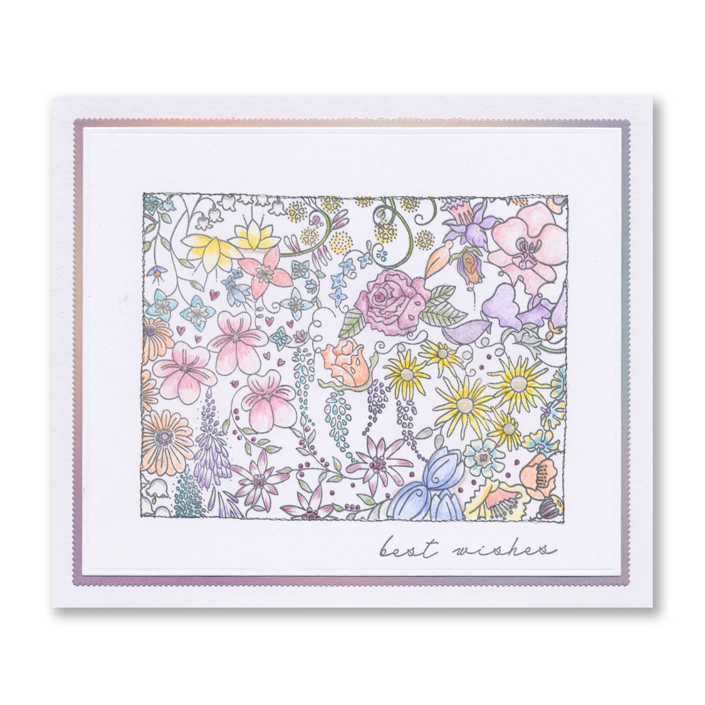 Florals - Wall - Mixed Impressions A5 Stamp Set