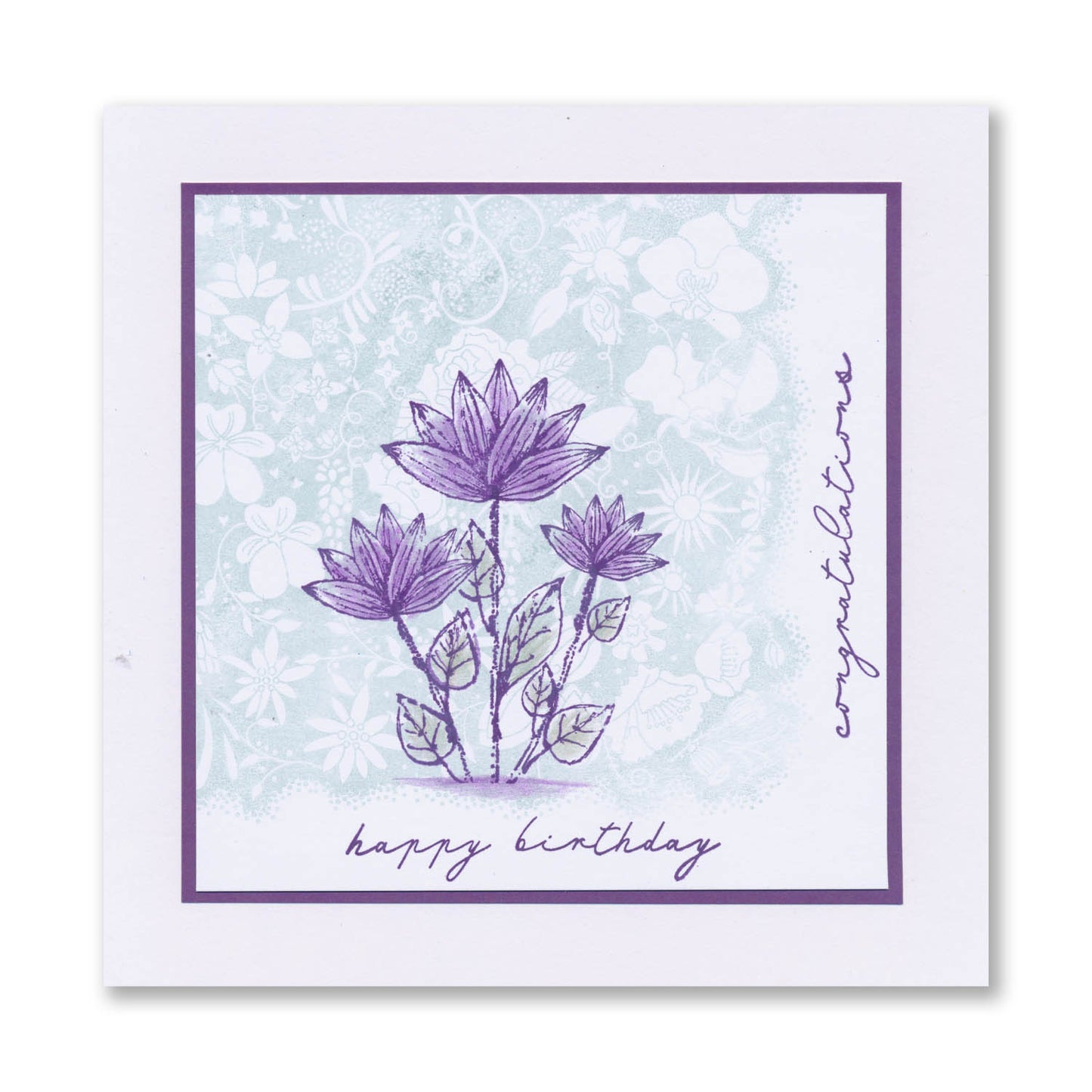 Florals - Wall - Mixed Impressions A5 Stamp Set