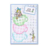 Alice - Book & Happy Birthday  A6 Stamptagious Stamp Set