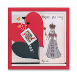Alice - Queen of Hearts A6 Stamptagious Stamp Set
